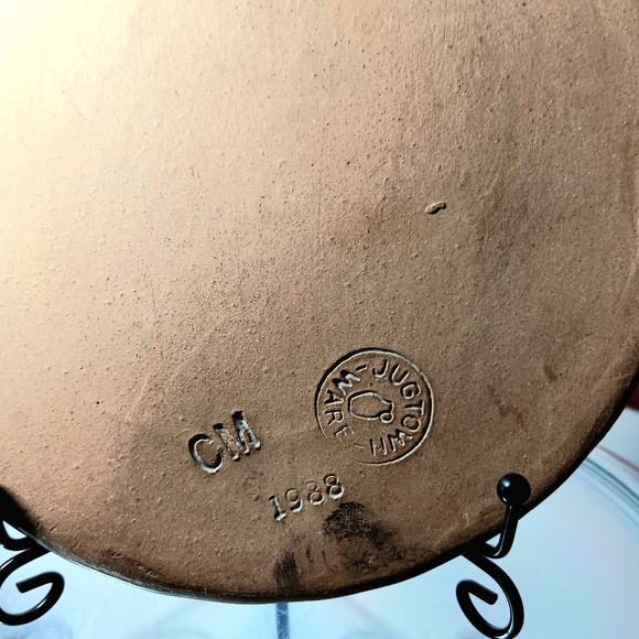 Jugtown Pottery Charles Moore Trivet Tile Signed 1988 - Picture 5 of 5